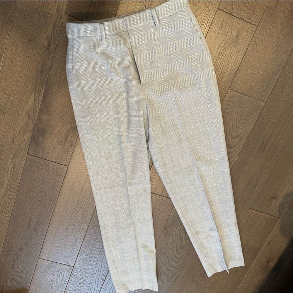 Uniqlo Gray Dress Pants Straight Leg Classic